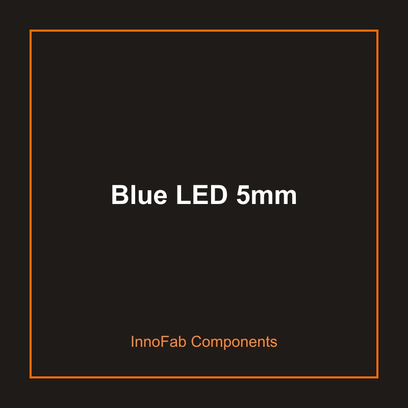 Blue LED 5mm - LEDs & Displays by InnoFab