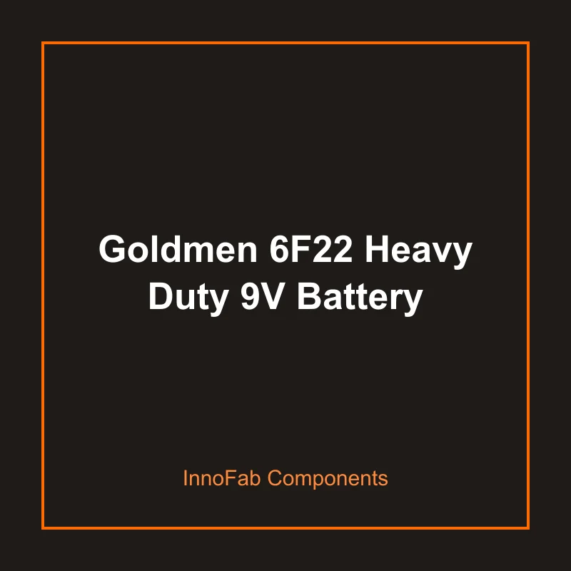 Goldmen 6F22 Heavy Duty 9V Battery - Batteries & Power by InnoFab