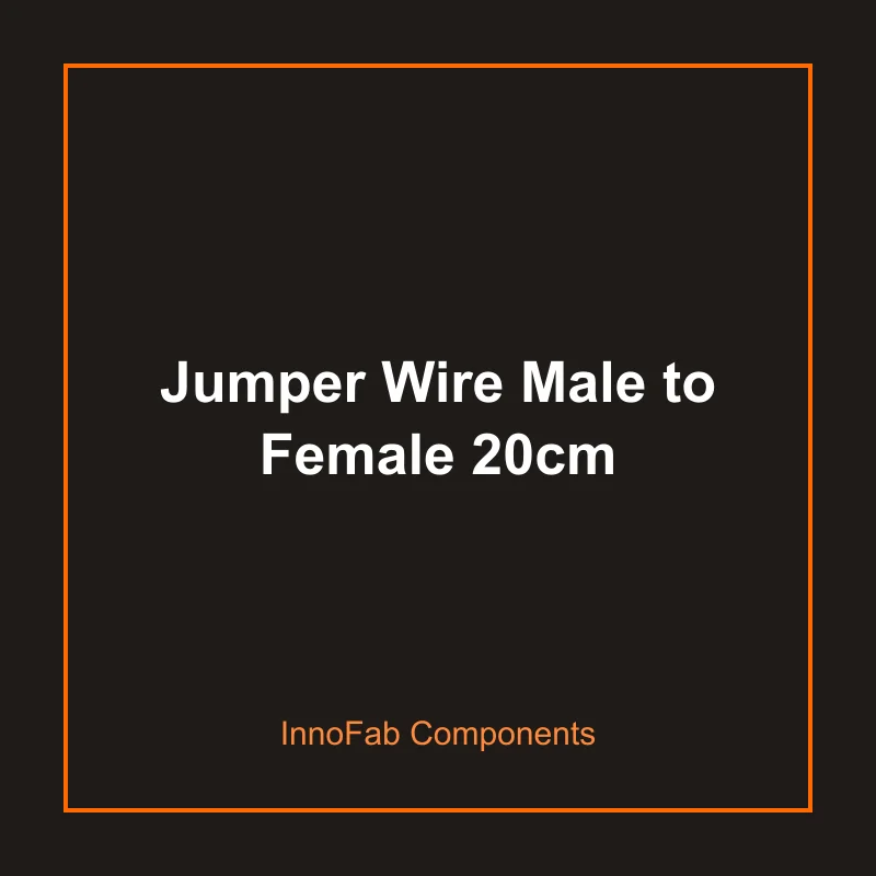 Jumper Wire Male to Female 20cm - Wires & Connectors by InnoFab