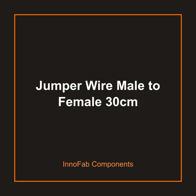 Jumper Wire Male to Female 30cm - Wires & Connectors by InnoFab
