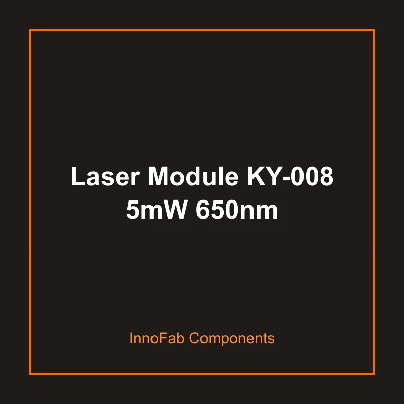 Laser Module KY-008 5mW 650nm - Sensors & Modules by InnoFab