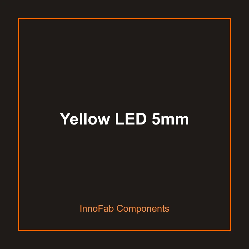 Yellow LED 5mm - LEDs & Displays by InnoFab