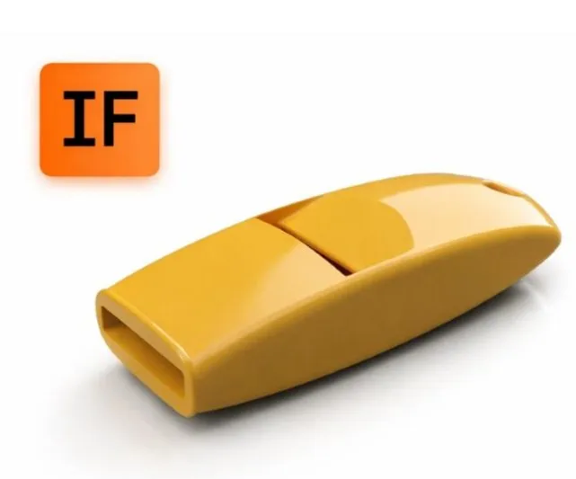 InnoBlast – Compact Emergency Whistle - 3D Printed keychain by InnoFab